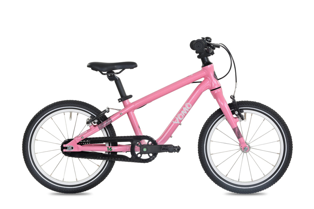 YOMO 16 lightweight kids' bike in Baby Pink, Ages 4–6