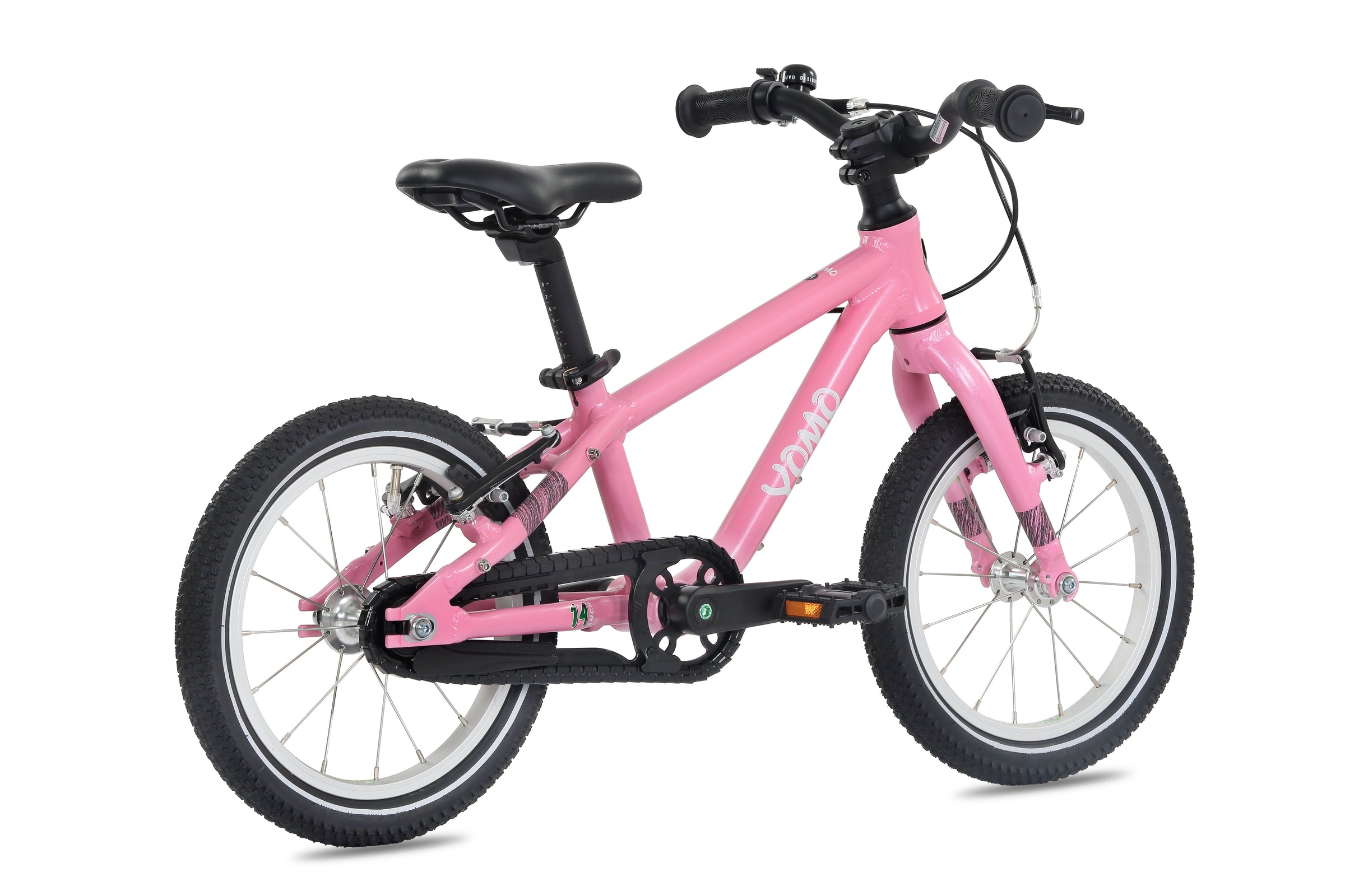 YOMO 14 inch kids bike in Baby Pink - lightweight children's bicycle