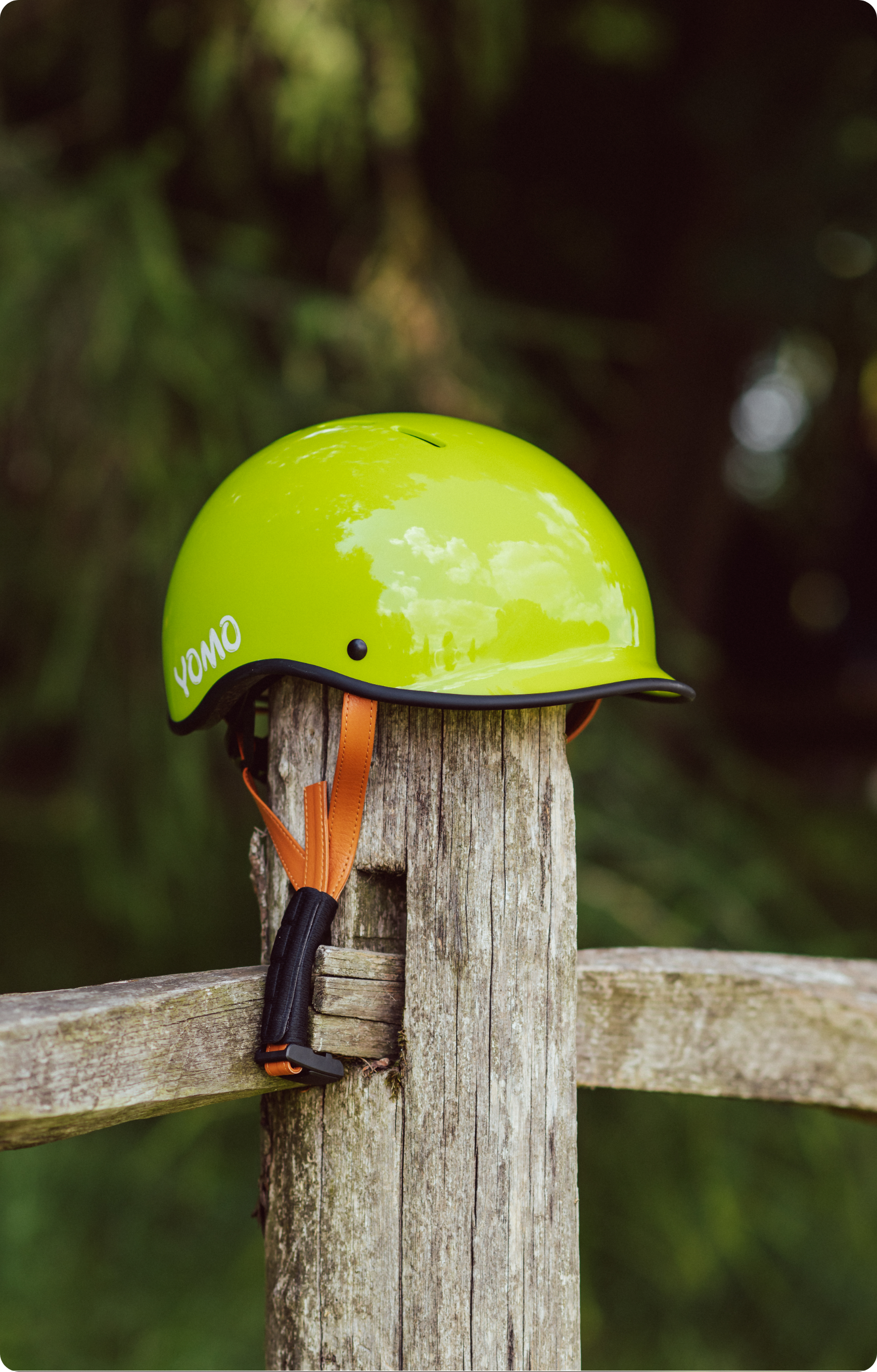 YOMO KIDS’ Helmet in Glossy Green - lightweight kids bike helmet