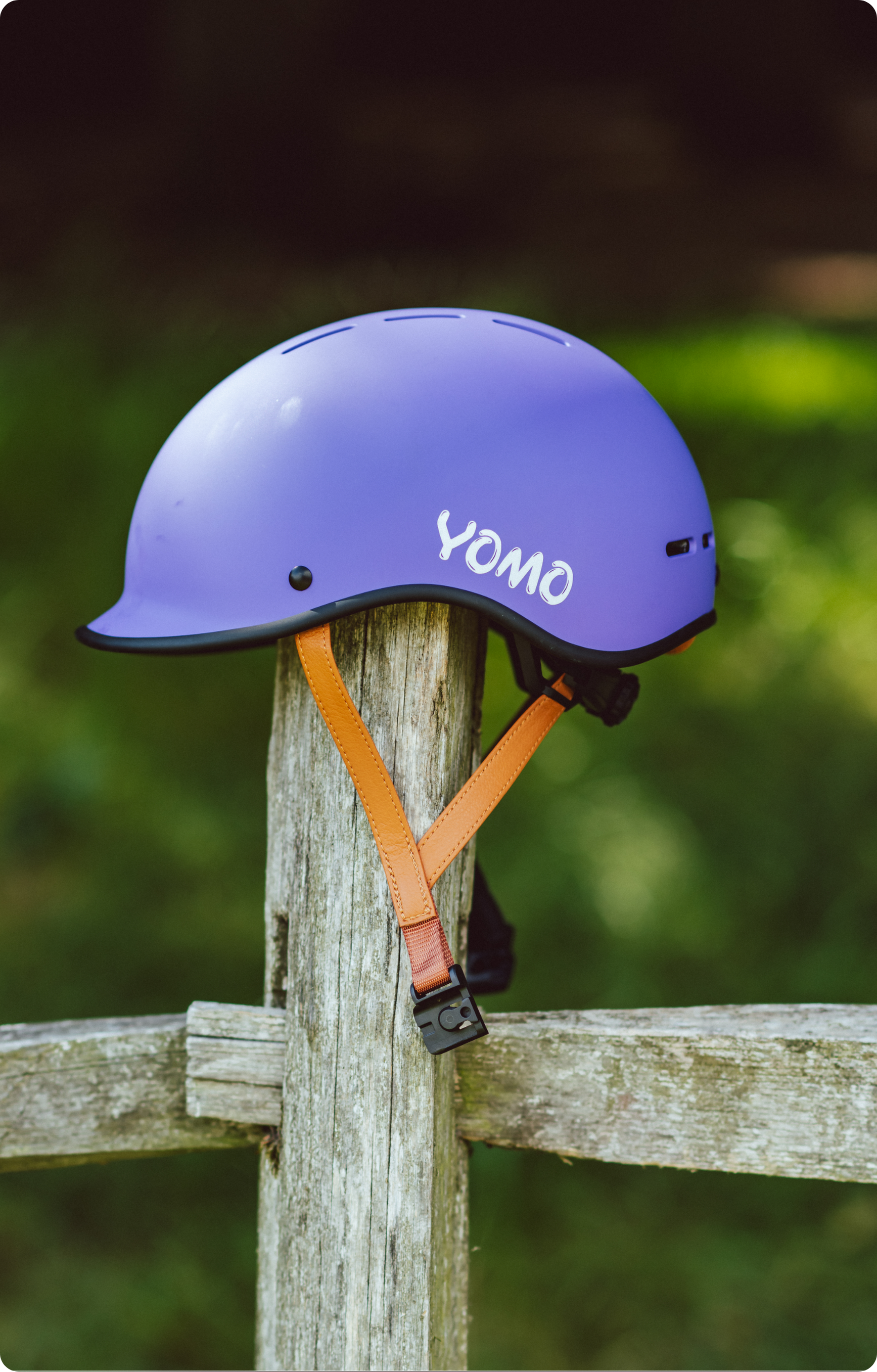 YOMO KIDS’ Helmet in Matt Purple - lightweight kids bike helmet