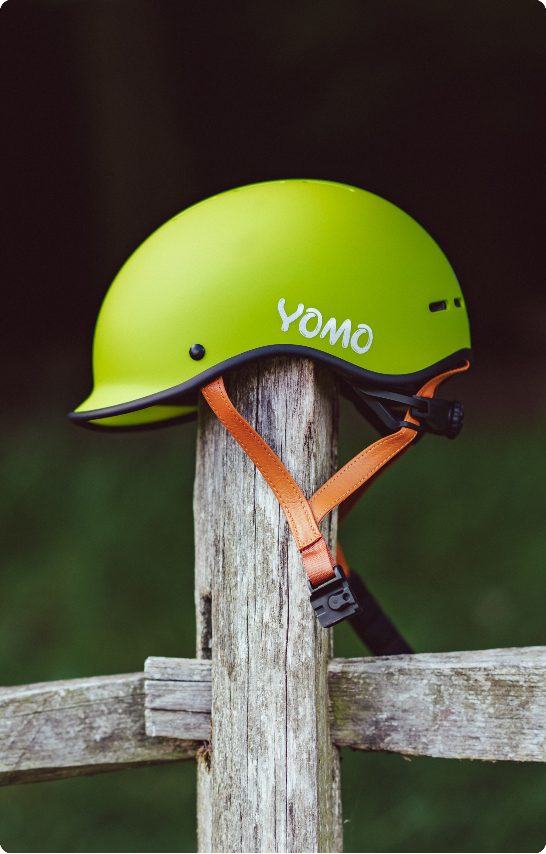 YOMO KIDS’ Helmet in Matt Green - lightweight kids bike helmet