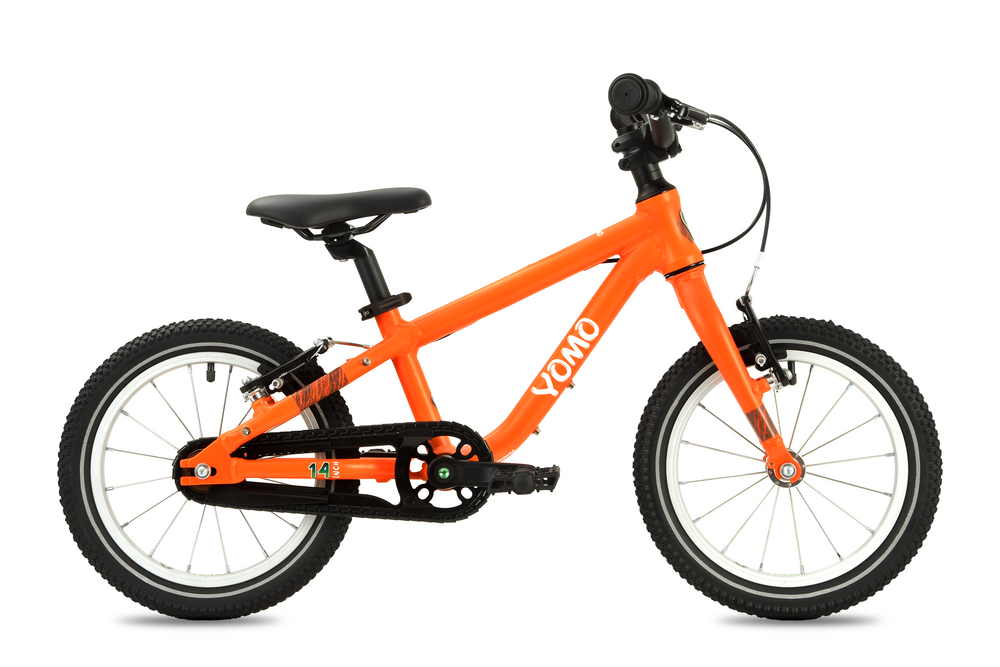 YOMO 14 lightweight kids' bike in Orange, Ages 3–5
