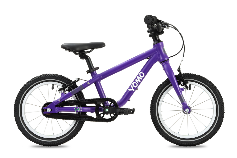 YOMO 14 lightweight kids' bike in Purple, Ages 3–5