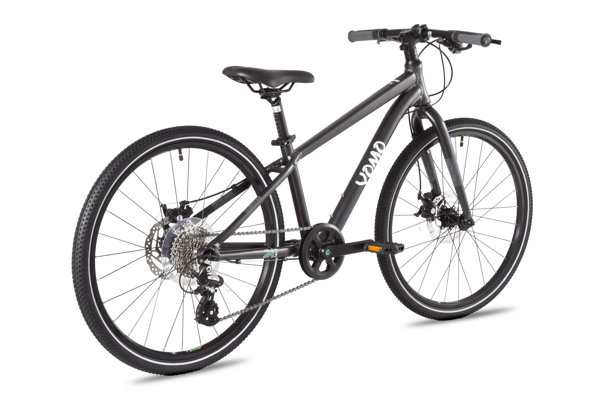 YOMO 24 inch kids bike in Dark Grey - lightweight children's bicycle