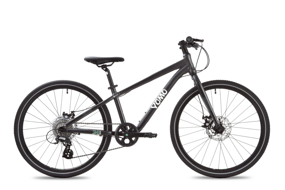 YOMO 24 lightweight kids' bike in Dark Grey, Ages 8–12