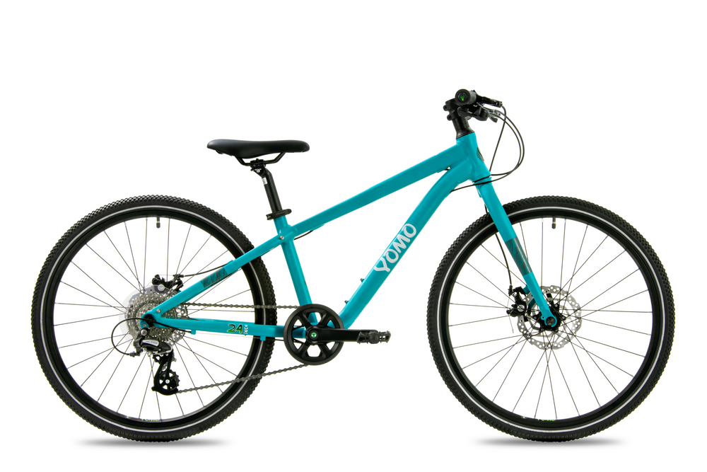YOMO 24 lightweight kids' bike in Turquoise, Ages 8–12
